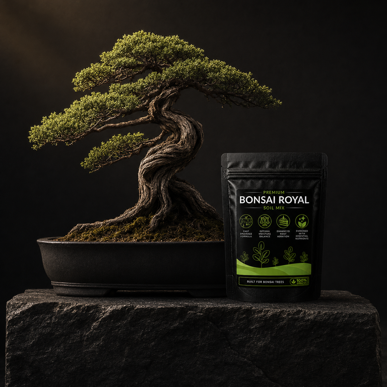 Plant Care Combo - Neem Cake Powder and Bonsai Royal Soil Mix