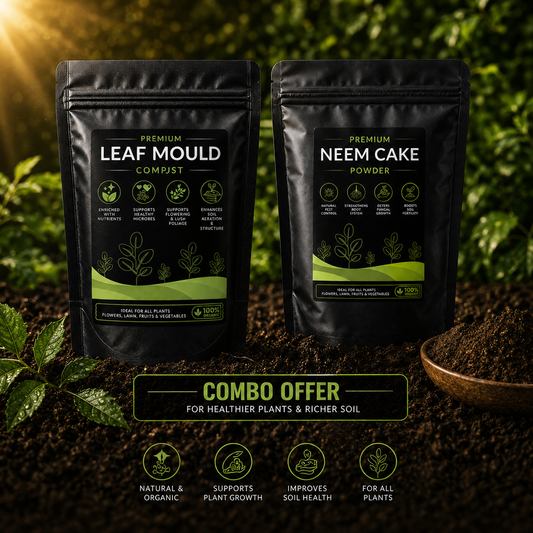 Organic Combo - Leaf Mould Compost and Neem Cake Powder