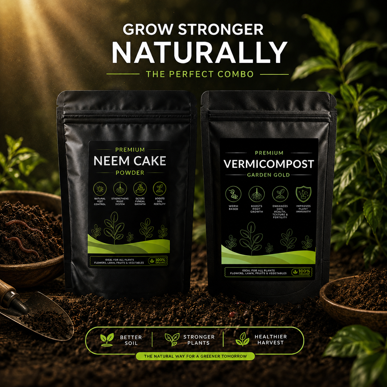 Organic Combo - Neem Cake Powder and Vermicompost