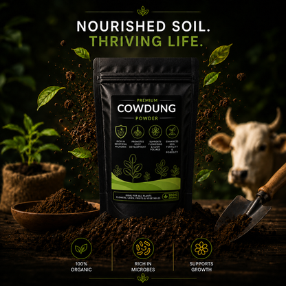 Cowdung Powder - For All Plants (950 Grams)