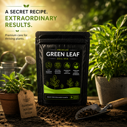 Green Leaf Soil Mix - For Foliage Plants (1250 Grams)