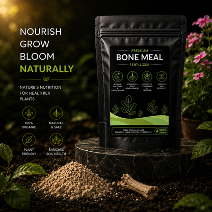 Bone Meal Fertilizer - For Flowers, Vegetables and Fruit Plants (950 Grams)