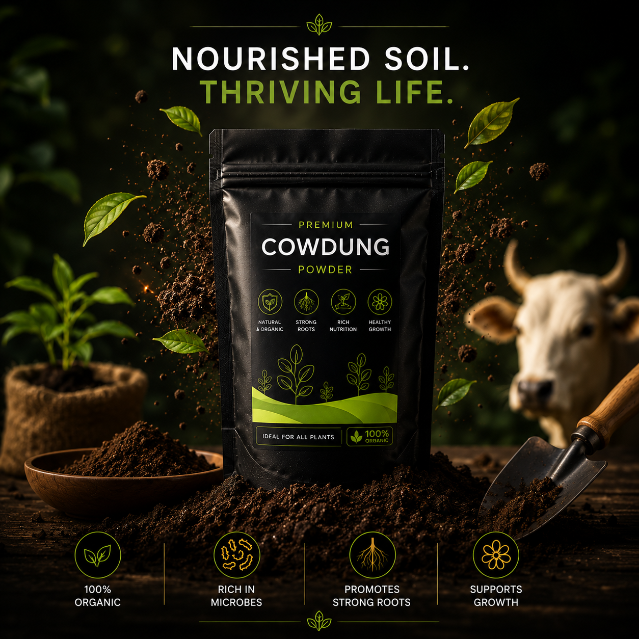 Premium Cowdung Powder