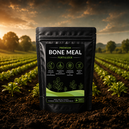 Bone Meal Fertilizer - For Flowers, Vegetables and Fruit Plants (950 Grams)