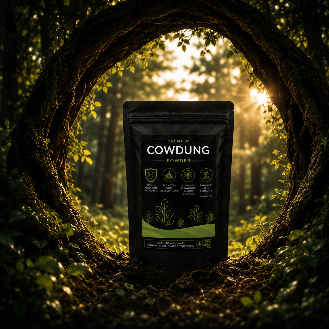 Cowdung Powder - For All Plants (950 Grams)