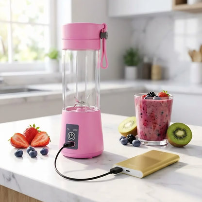 Portable 6-Blade Rechargeable Blender Mixer