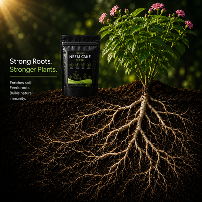 Plant Care Combo - Neem Cake Powder and Bonsai Royal Soil Mix