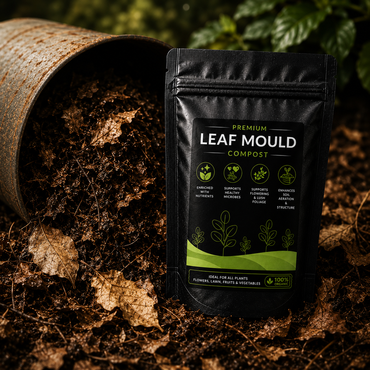 Leaf Mould Compost - For Indoor and Outdoor Plants (500 Grams)
