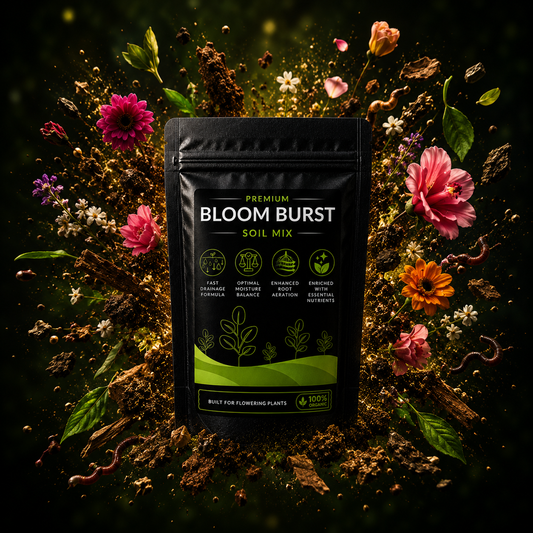 Bloom Burst Soil Mix - For Flowering Plants (1250 Grams)