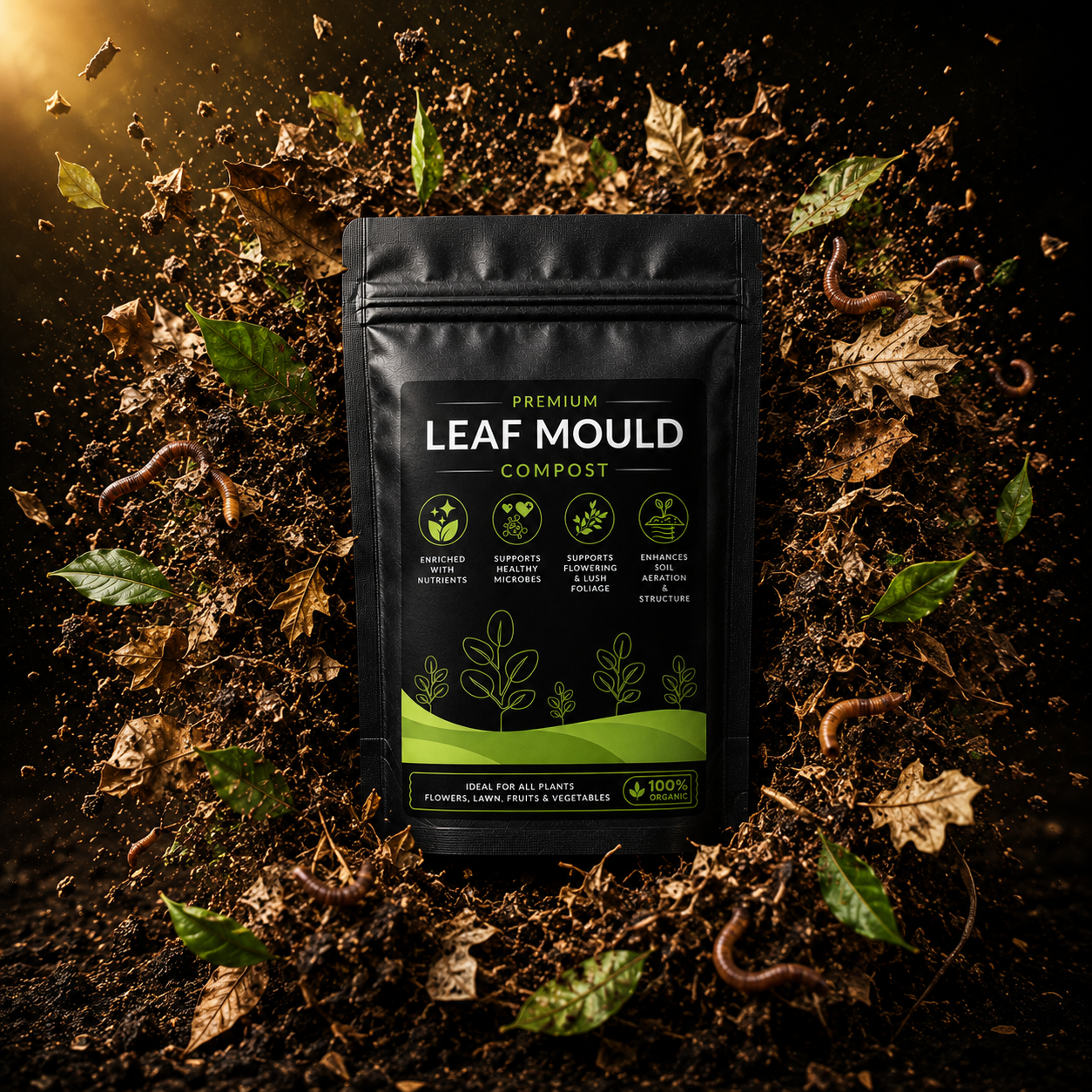 Leaf Mould Compost - For Indoor and Outdoor Plants (500 Grams)