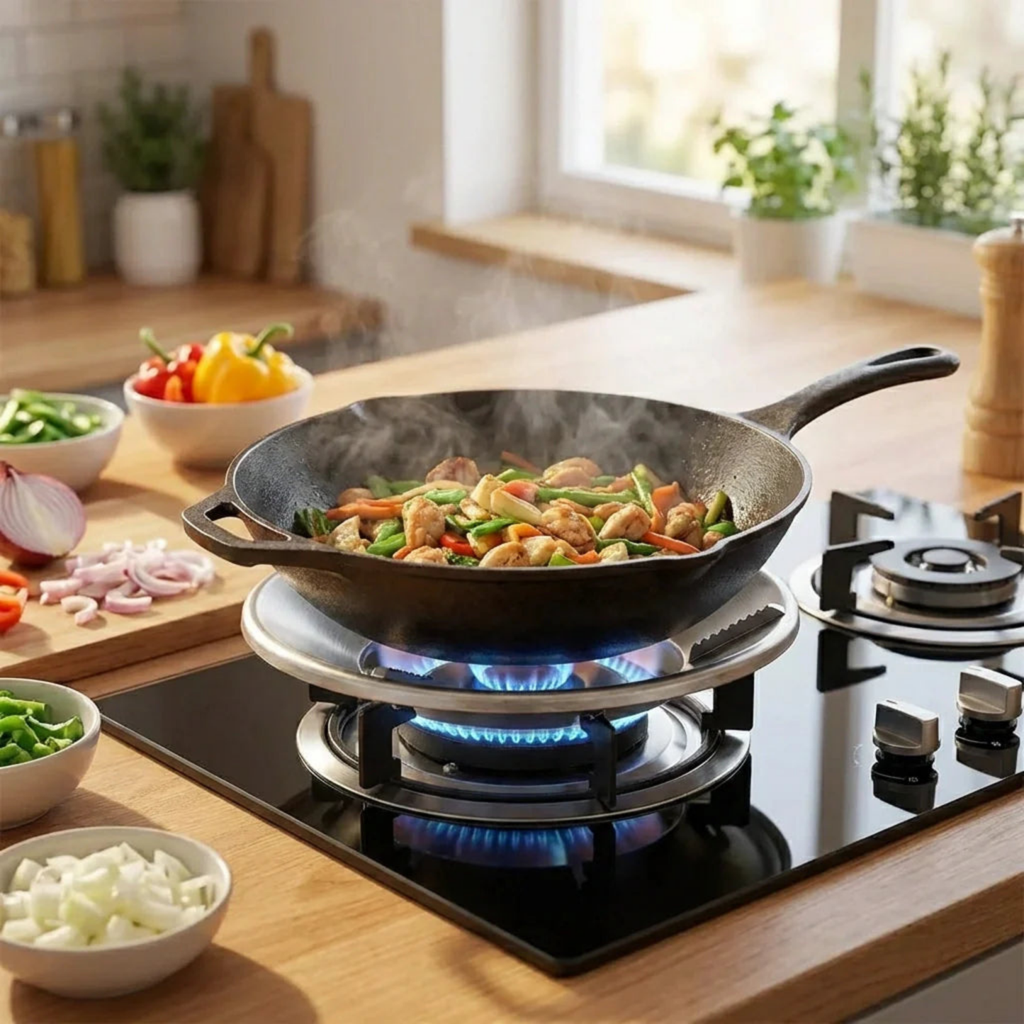 Gas Saving Burner Stand - Windproof and Premium Quality