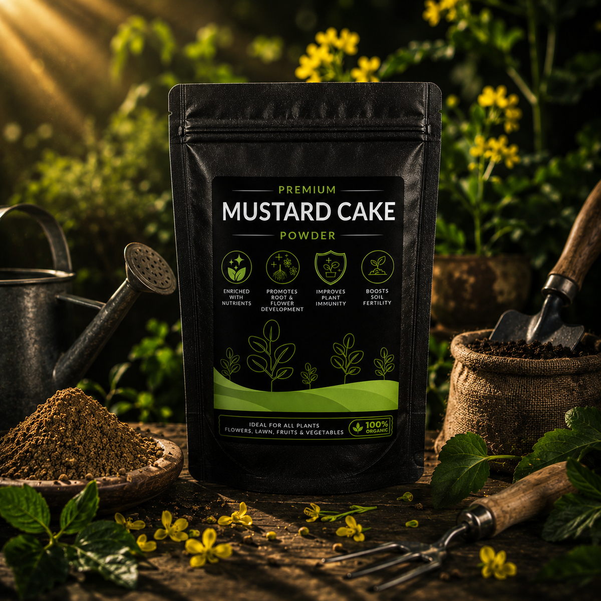 Mustard Cake Powder - For All Plants (950 Grams)