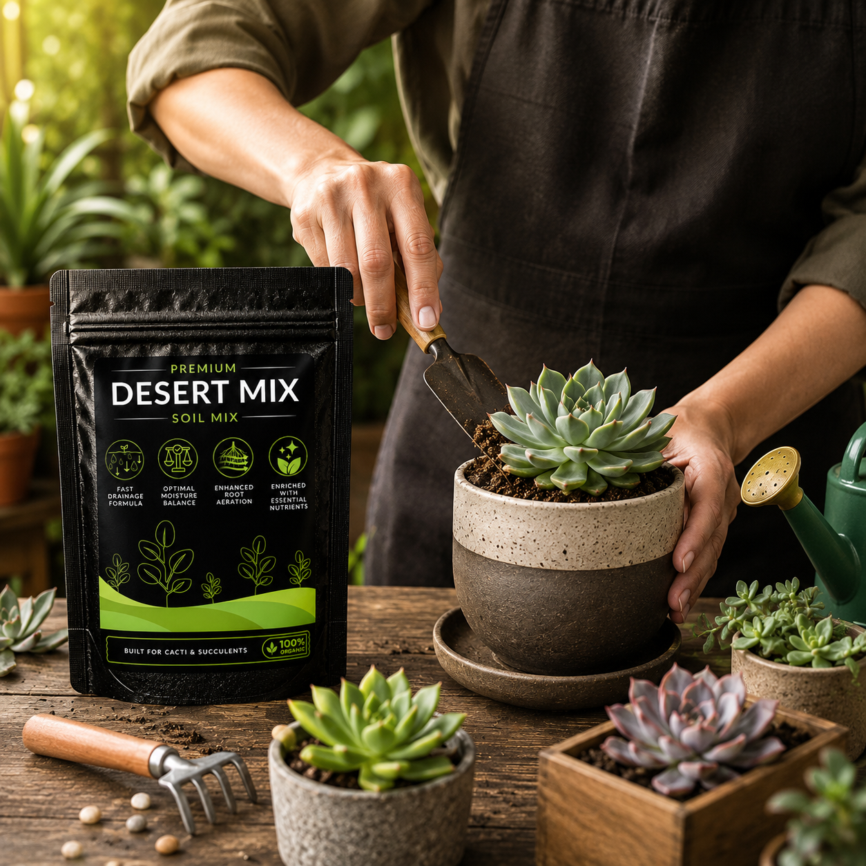Desert Soil Mix - For Succulents & Cacti (1250 Grams)