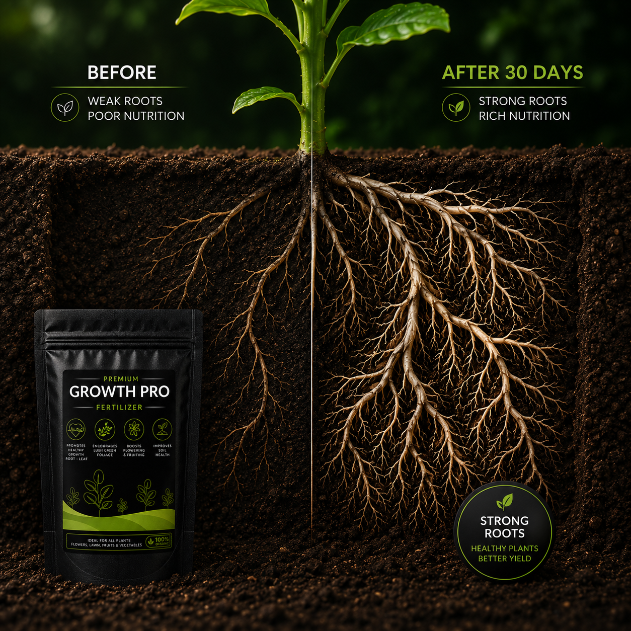 Growth Pro Fertilizer - For All Plants (950 Grams)