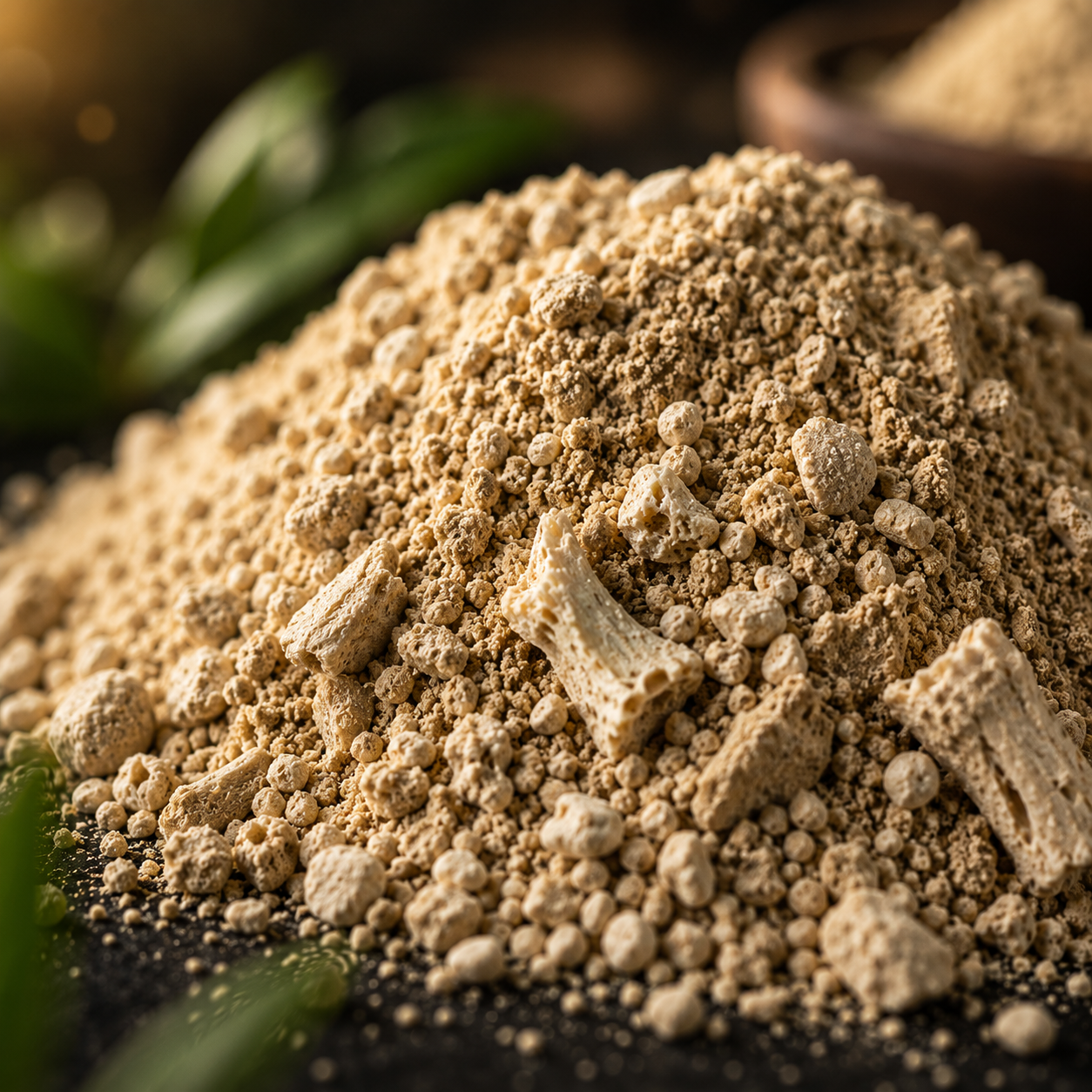 Bone Meal Fertilizer - For Flowers, Vegetables and Fruit Plants (950 Grams)