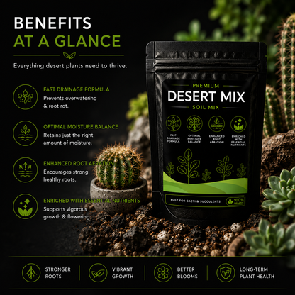 Desert Soil Mix - For Succulents & Cacti (1250 Grams)