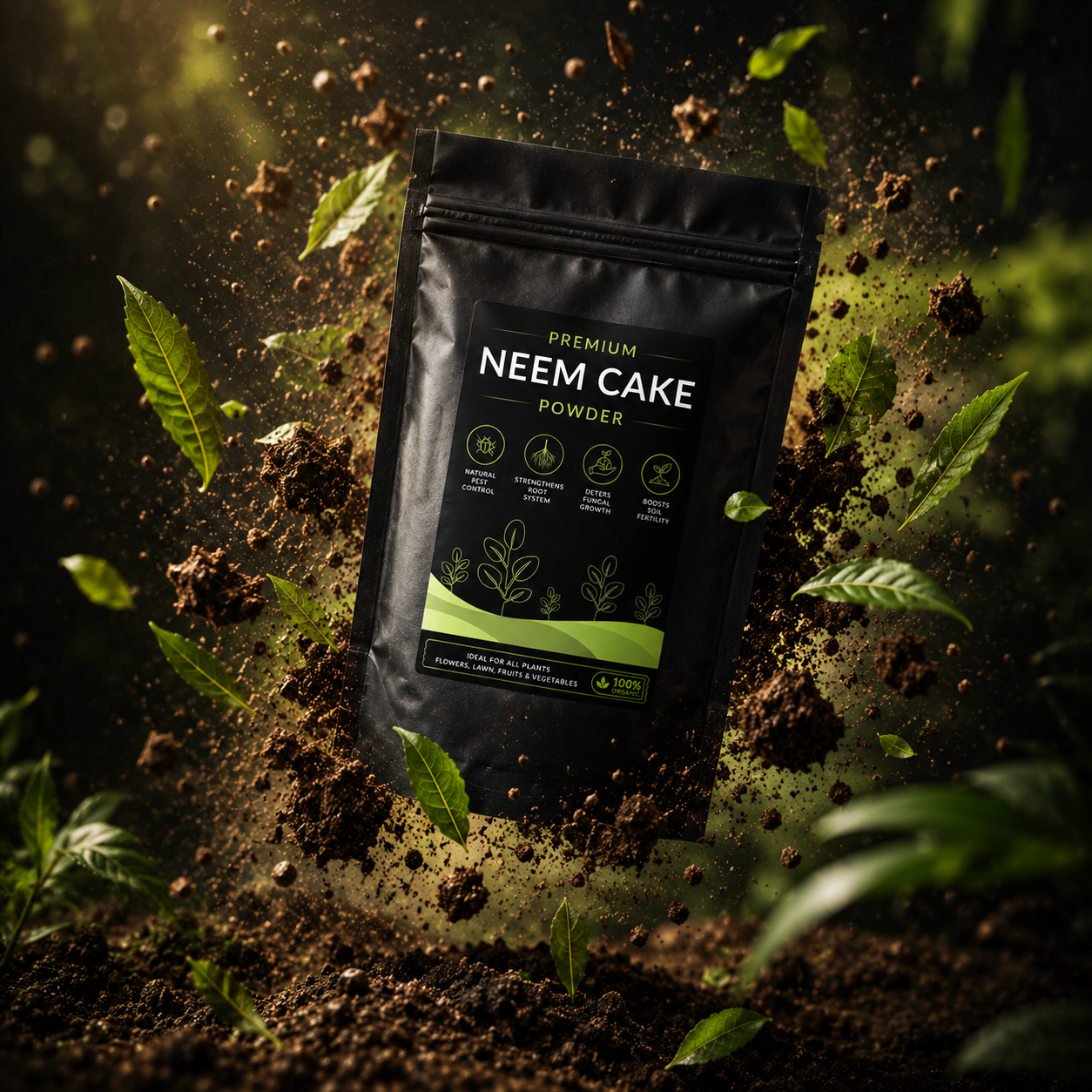 Gardening Combo - Mustard Cake, Neem Cake Powder and Vermicompost