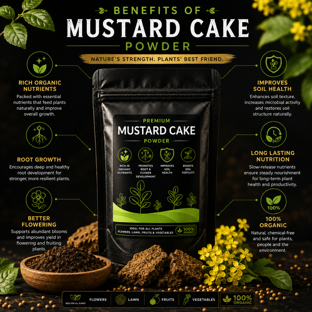Mustard Cake Powder - For All Plants (950 Grams)