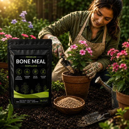 Bone Meal Fertilizer - For Flowers, Vegetables and Fruit Plants (950 Grams)