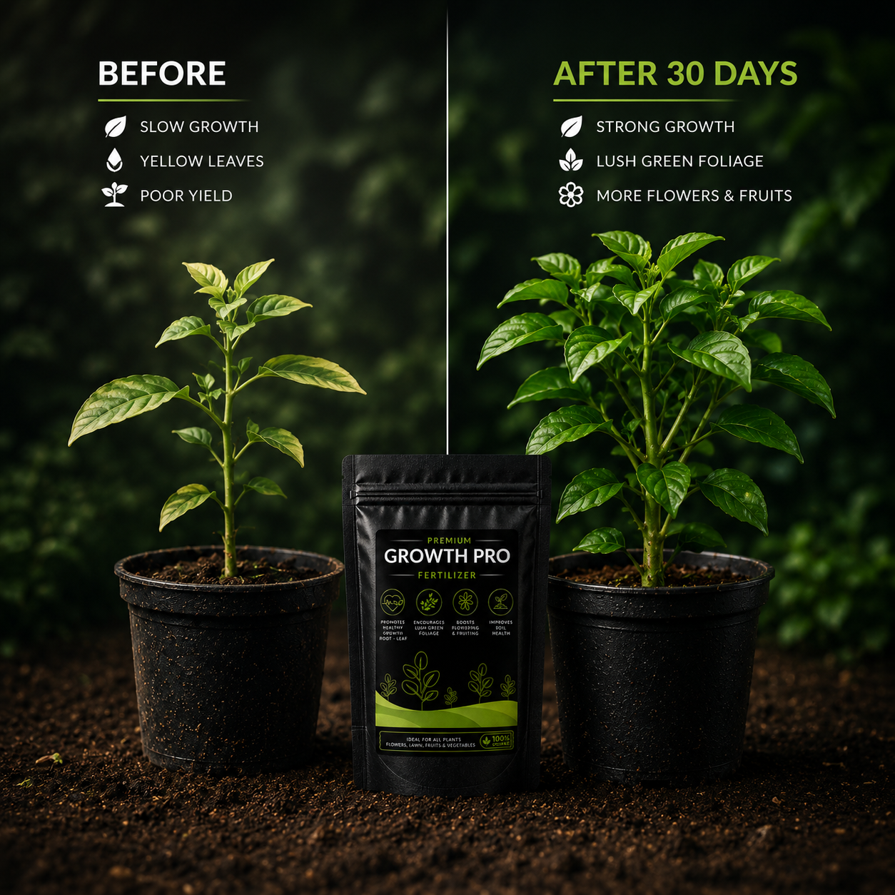 Growth Pro Fertilizer - For All Plants (950 Grams)