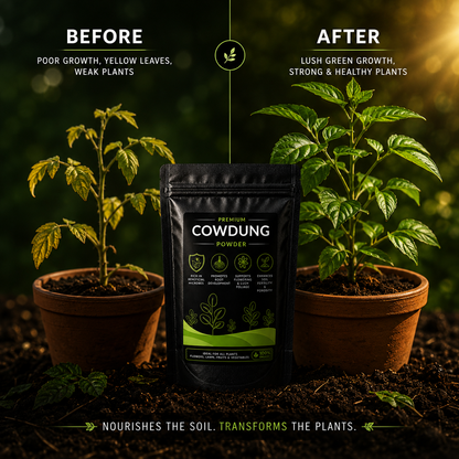 Cowdung Powder - For All Plants (950 Grams)