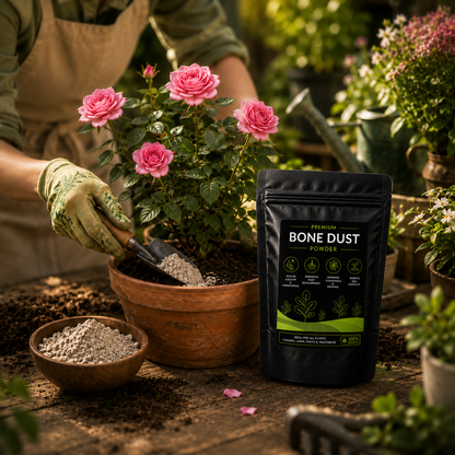 Bone Dust Powder - For Flowers, Vegetables and Fruit Plants (450 Grams)