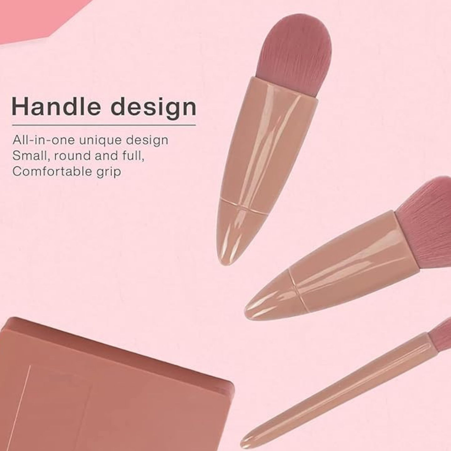 Mini Makeup Brush Kit with Mirror