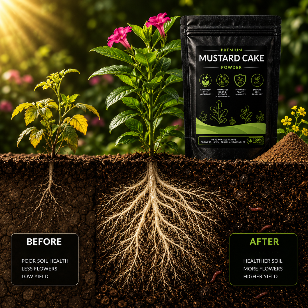 Mustard Cake Powder - For All Plants (950 Grams)