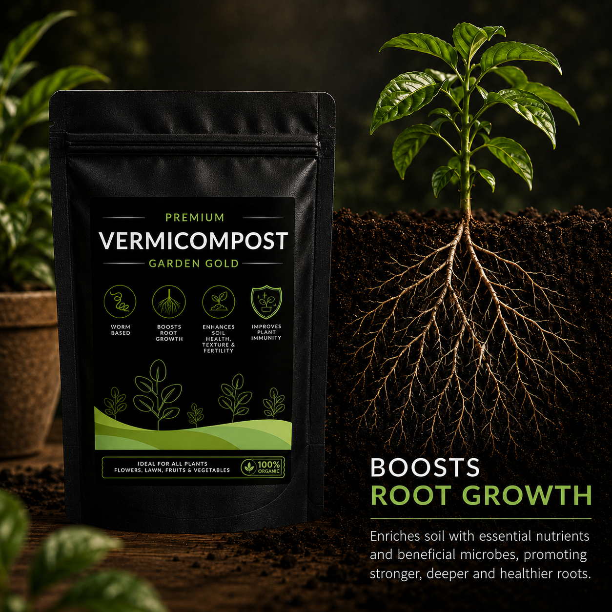 Vermicompost - Garden Gold - For All Plants (950 Grams)