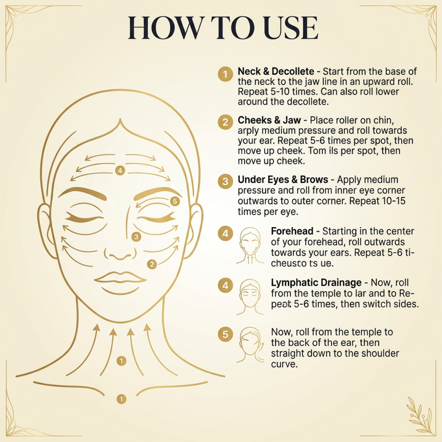 Gold Face Massager