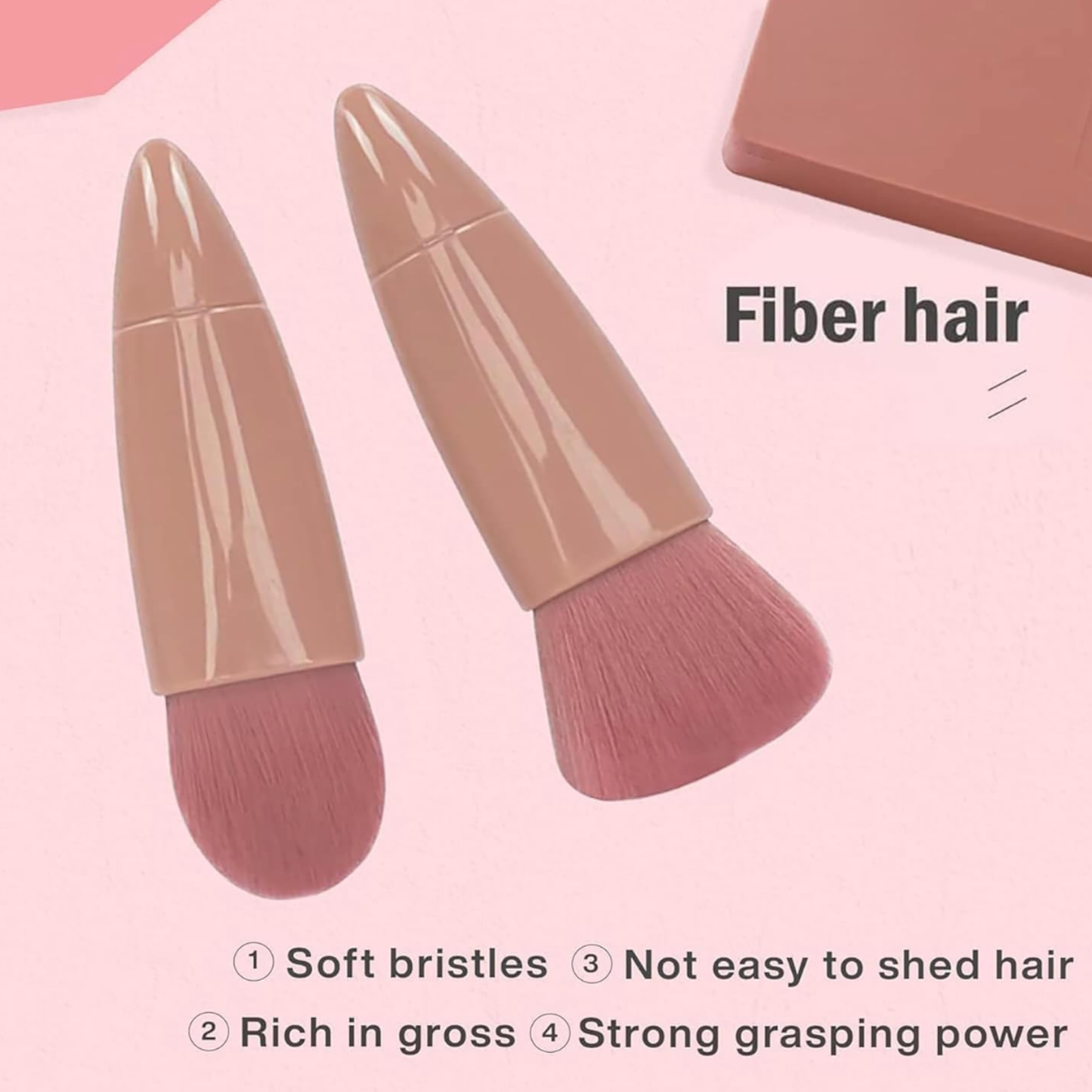 Mini Makeup Brush Kit with Mirror