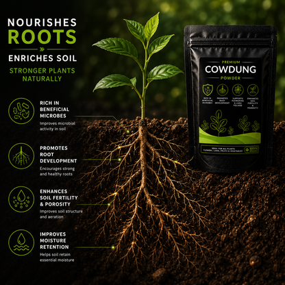 Cowdung Powder - For All Plants (950 Grams)