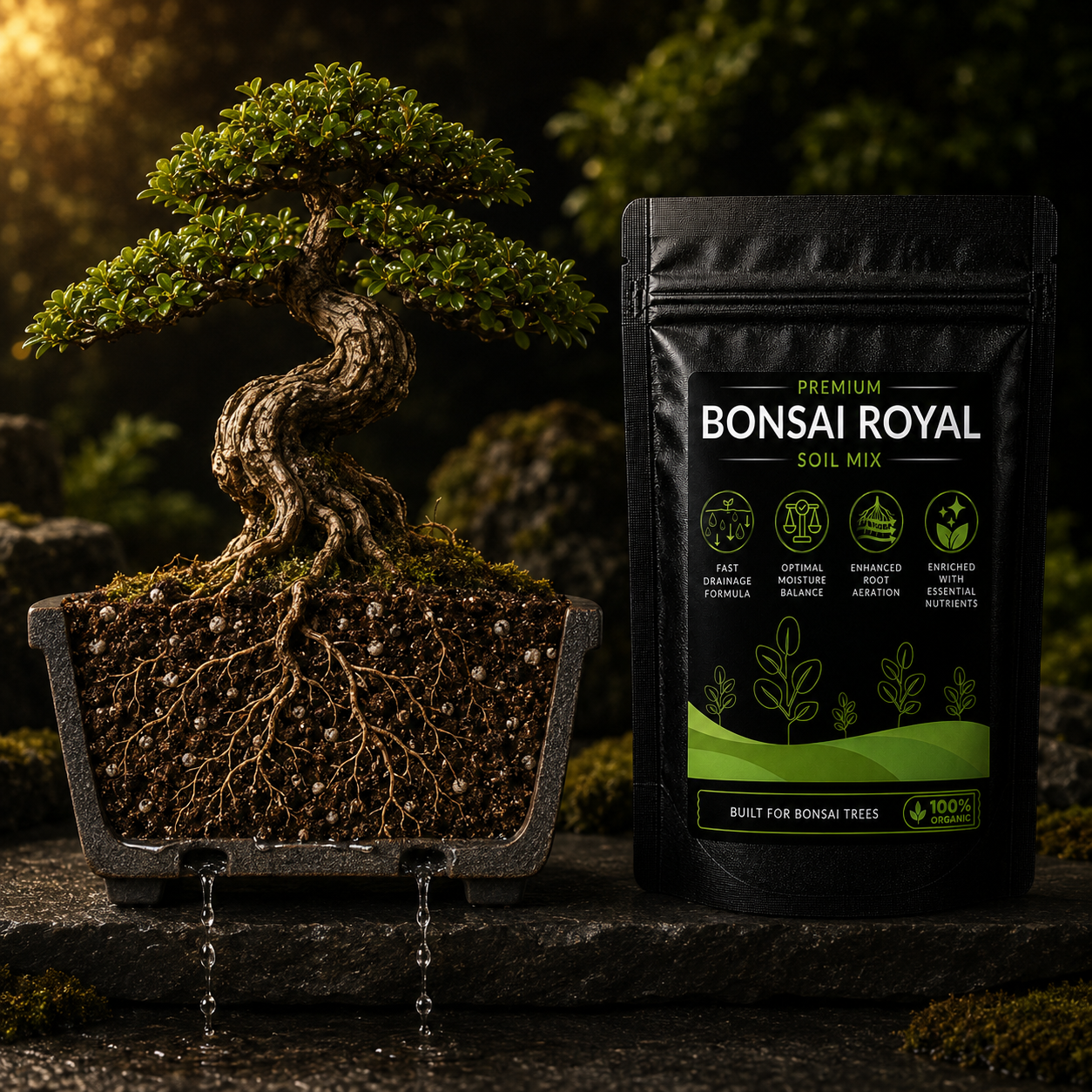 Gardening Combo - Bloom Burst Soil Mix, Bonsai Royal Soil Mix, Desert Mix Soil Mix and Green Leaf Soil Mix