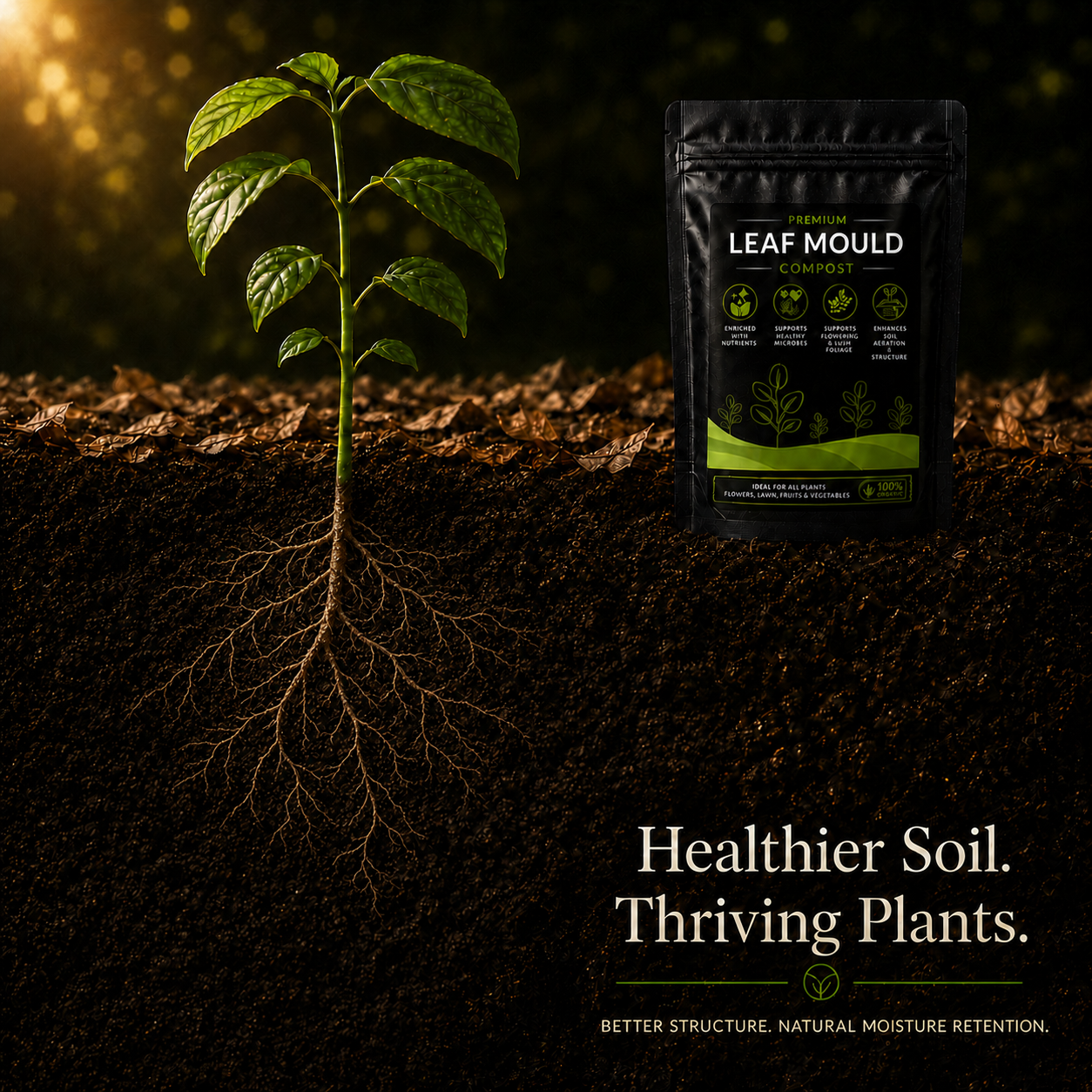 Leaf Mould Compost - For Indoor and Outdoor Plants (500 Grams)