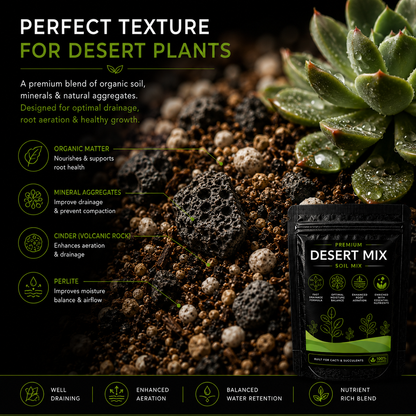Desert Soil Mix - For Succulents & Cacti (1250 Grams)