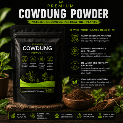 Cowdung Powder - For All Plants (950 Grams)