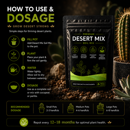 Desert Soil Mix - For Succulents & Cacti (1250 Grams)