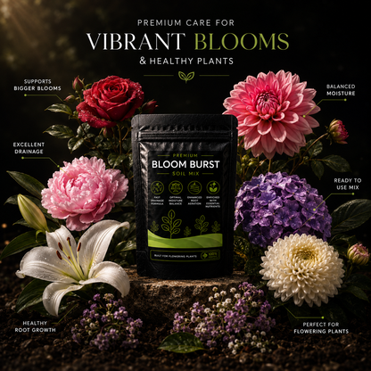 Bloom Burst Soil Mix - For Flowering Plants (1250 Grams)